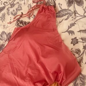 J Crew ruched one should one piece swimsuit with sexy side opening